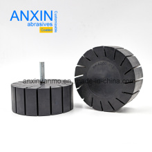 Sand Slotted Rubber Tension Roller Drum for Sanding Band or Sanding Circle
